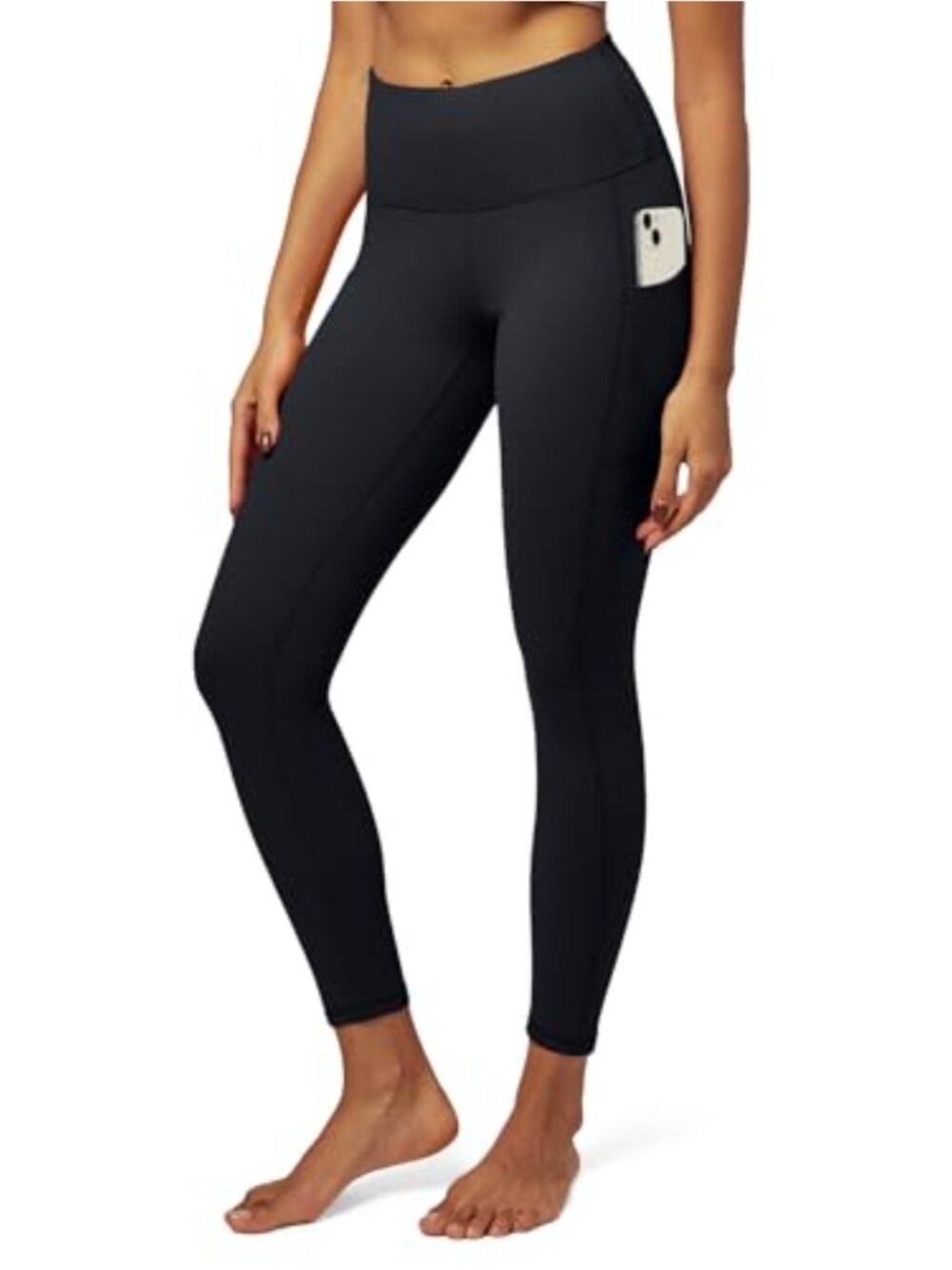 High Waisted Yoga Leggings with Pockets Tummy Control Running Workout Pants
